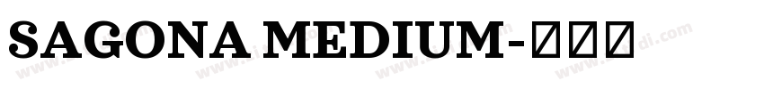 SAGONA MEDIUM字体转换